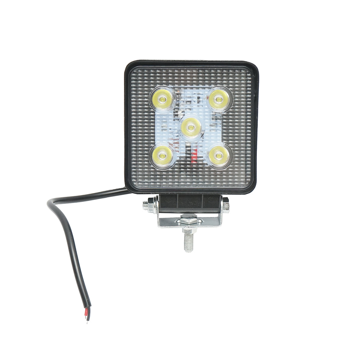 Lamp 5 LEDs 10-30V 15W beam angle 30 degrees spot type 108x108x36mm IP67 6000K Breckner Germany